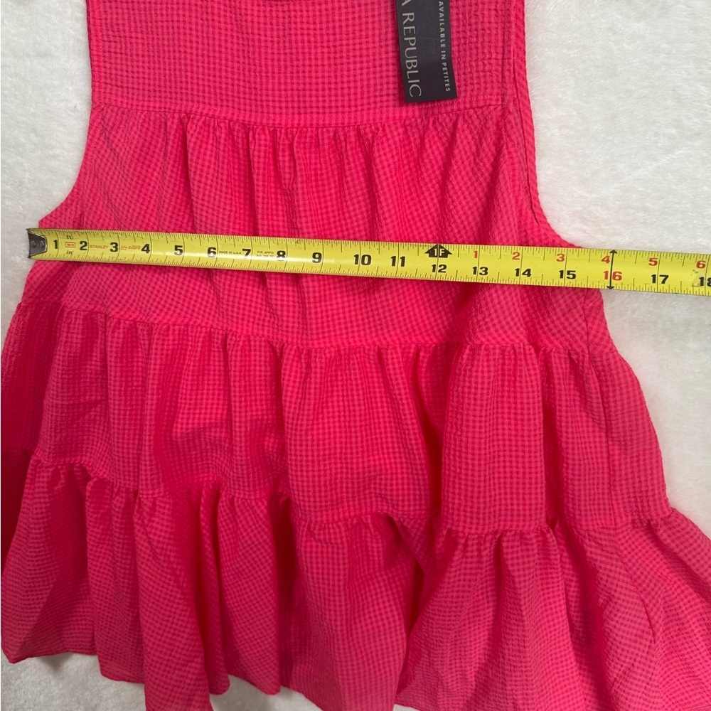 Banana Republic NEW Baby Doll Tiered Swing Top Boho Blouse Textured Lightweight - Picture 15 of 16